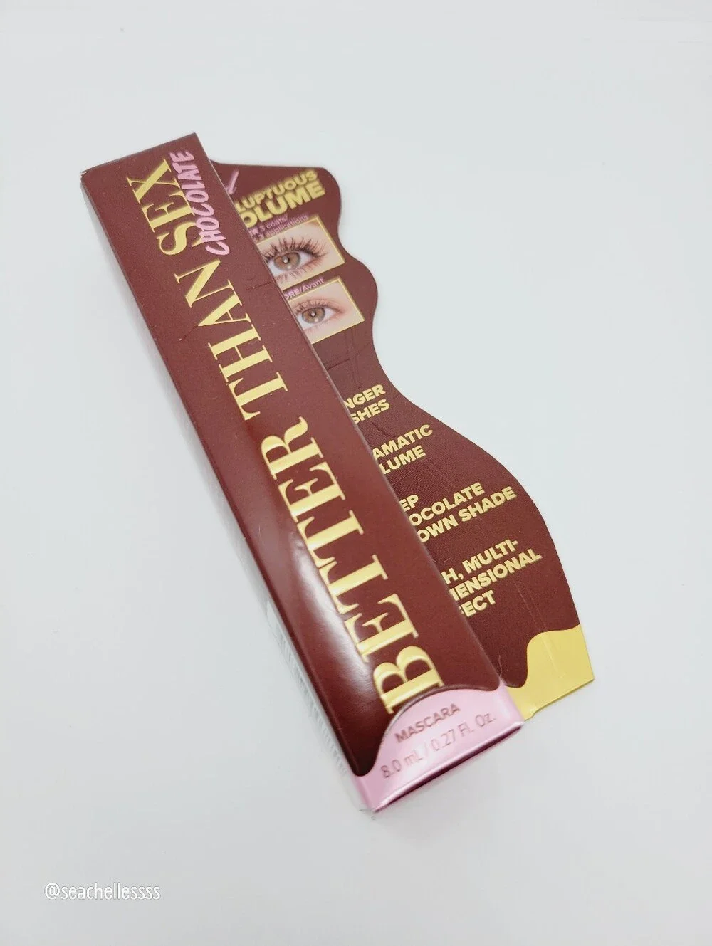 Too Faced Better Than Sex BROWN Mascara Full Size Brand New in Box Authentic